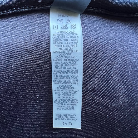 Victoria’s Secret Twist Front Push Up Swim Bikini Top Black Sz 36 D - Picture 5 of 16